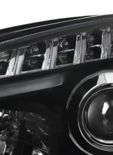 Spec-D LED Bar Projector Headlights w/ LED Turn Signal Lights (Matte Black Housing/Clear Lens) Chevrolet Malibu 2008-2012                                     - 2LHP-MBU08JM-TM - Image 6