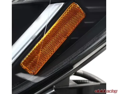 Spec-D LED Bar Projector Headlights w/ LED Turn Signal Lights (Matte Black Housing/Clear Lens) Chevrolet Malibu 2008-2012 - 2LHP-MBU08JM-TM