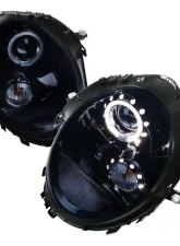 Spec-D Halo Projector Headlights (Glossy Black Housing/Smoked Lens) Mini Cooper | Cooper S 2007-2015                                     - 2LHP-MINI06G-TM - Image 10