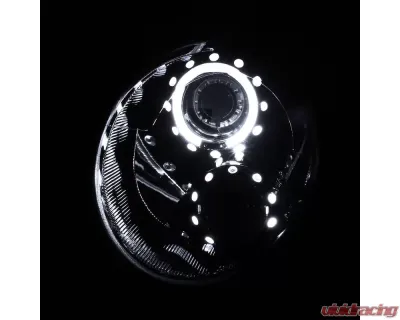 Spec-D Halo Projector Headlights (Glossy Black Housing/Smoked Lens) Mini Cooper | Cooper S 2007-2015 - 2LHP-MINI06G-TM