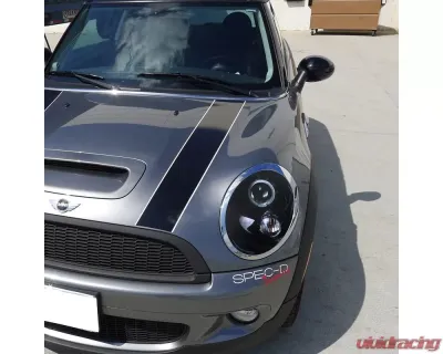 Spec-D Halo Projector Headlights (Glossy Black Housing/Smoked Lens) Mini Cooper | Cooper S 2007-2015 - 2LHP-MINI06G-TM