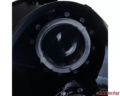 Spec-D Halo Projector Headlights (Glossy Black Housing/Smoked Lens) Mini Cooper | Cooper S 2007-2015 - 2LHP-MINI06G-TM