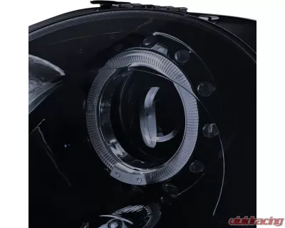 Spec-D Halo Projector Headlights (Glossy Black Housing/Smoked Lens) Mini Cooper | Cooper S 2007-2015 - 2LHP-MINI06G-TM