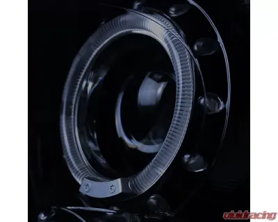 Spec-D Halo Projector Headlights (Glossy Black Housing/Smoked Lens) Mini Cooper | Cooper S 2007-2015 - 2LHP-MINI06G-TM