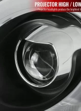 Spec-D Projector Headlights w/ LED Turn Signal Lights (Matte Black Housing/Clear Lens) Mini Cooper | Cooper S 2007-2015                                     - 2LHP-MINI06JM-V2-TM - Image 3