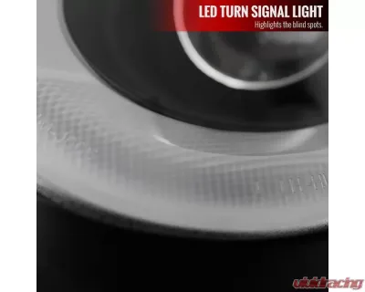 Spec-D Projector Headlights w/ LED Turn Signal Lights (Matte Black Housing/Clear Lens) Mini Cooper | Cooper S 2007-2015 - 2LHP-MINI06JM-V2-TM