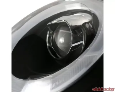 Spec-D Projector Headlights w/ LED Turn Signal Lights (Matte Black Housing/Clear Lens) Mini Cooper | Cooper S 2007-2015 - 2LHP-MINI06JM-V2-TM