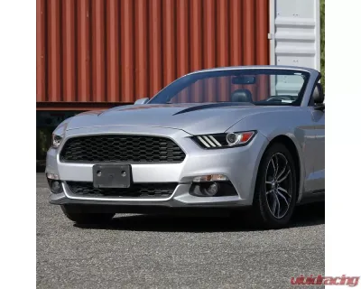 Spec-D LED Strip Xenon HID Projector Headlights - Passenger Side Only (Matte Black Housing/Clear Lens) Ford Mustang | Shelby 2015-2020 - 2LHP-MST15JM-R-RO