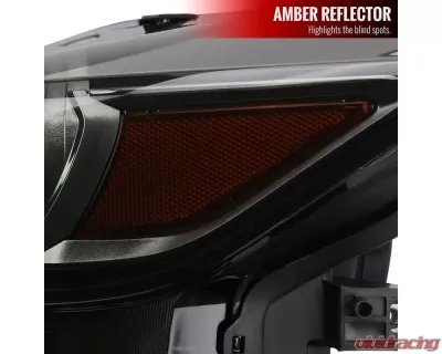 Spec-D LED Strip Xenon HID Projector Headlights (Black Housing/Smoke Lens) Ford Mustang | Shelby 2015-2020 - 2LHP-MST15SM-RO