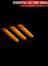 Spec-D Switchback Sequential LED Turn Signal Projector Headlights (Matte Black Housing/Smoked Lens) Ford Mustang 2015-2020                                     - 2LHP-MST15SM-SQ-RO - Image 2