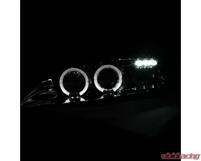 Spec-D Dual Halo Projector Headlights (Chrome Housing/Clear Lens) Ford Mustang 1994-1998 - 2LHP-MST94-TM