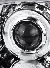 Spec-D Dual Halo Projector Headlights (Chrome Housing/Clear Lens) Ford Mustang 1994-1998                                     - 2LHP-MST94-TM - Image 3