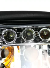 Spec-D Dual Halo Projector Headlights (Chrome Housing/Clear Lens) Ford Mustang 1994-1998                                     - 2LHP-MST94-TM - Image 6