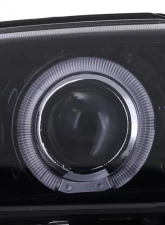 Spec-D Dual Halo Projector Headlights (Glossy Black Housing/Smoke Lens) Ford Mustang 1994-1998                                     - 2LHP-MST94G-TM - Image 3