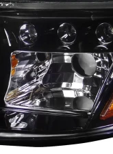 Spec-D Dual Halo Projector Headlights (Glossy Black Housing/Smoke Lens) Ford Mustang 1994-1998                                     - 2LHP-MST94G-TM - Image 5