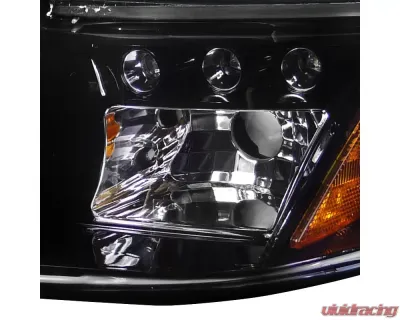 Spec-D Dual Halo Projector Headlights (Glossy Black Housing/Smoke Lens) Ford Mustang 1994-1998 - 2LHP-MST94G-TM