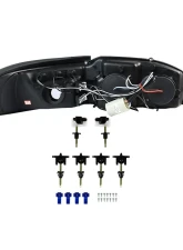 Spec-D Dual Halo Projector Headlights (Glossy Black Housing/Smoke Lens) Ford Mustang 1994-1998                                     - 2LHP-MST94G-TM - Image 9