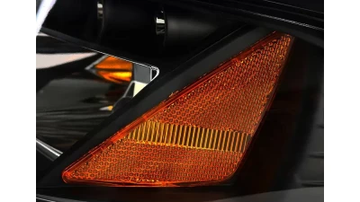 Spec-D Dual Halo Projector Headlights (Matte Black Housing/Clear Lens) Ford Mustang 1994-1998                                     - 2LHP-MST94JM-TM - Image 7