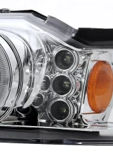 Spec-D Dual Halo Projector Headlights (Chrome Housing/Clear Lens) Ford Mustang 1999-2004                                     - 2LHP-MST99-TM - Image 5