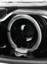 Spec-D Dual Halo Projector Headlights (Jet Black Housing/Clear Lens) Ford Mustang 1999-2004                                     - 2LHP-MST99BK-TM - Image 4