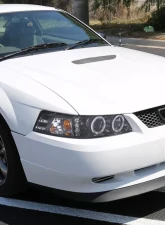 Spec-D Dual Halo Projector Headlights (Glossy Black Housing/Smoke Lens) Ford Mustang 1999-2004                                     - 2LHP-MST99G-TM - Image 10