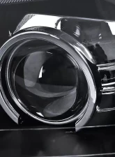 Spec-D Projector Headlights w/ Amber Reflectors (Matte Black Housing/Clear Lens) Ford Mustang 1999-2004                                     - 2LHP-MST99JM-RS - Image 2