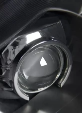 Spec-D Projector Headlights w/ Amber Reflectors (Matte Black Housing/Clear Lens) Ford Mustang 1999-2004                                     - 2LHP-MST99JM-RS - Image 3
