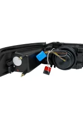 Spec-D Projector Headlights w/ Amber Reflectors (Matte Black Housing/Clear Lens) Ford Mustang 1999-2004                                     - 2LHP-MST99JM-RS - Image 8