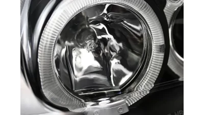 Spec-D Dual Halo Projector Headlights (Matte Black Housing/Clear Lens) Ford Mustang 1999-2004                                     - 2LHP-MST99JM-TM - Image 3