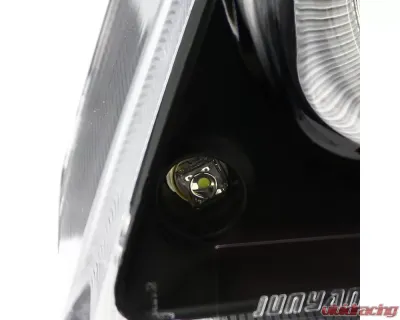 Spec-D Dual Halo Projector Headlights (Matte Black Housing/Clear Lens) Ford Mustang 1999-2004 - 2LHP-MST99JM-TM