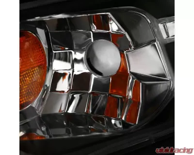 Spec-D Dual Halo Projector Headlights (Matte Black Housing/Clear Lens) Ford Mustang 1999-2004 - 2LHP-MST99JM-TM