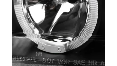 Spec-D Dual Halo Projector Headlights (Matte Black Housing/Clear Lens) Ford Mustang 1999-2004                                     - 2LHP-MST99JM-TM - Image 8