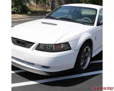 Spec-D Dual Halo V2 Projector Headlights (Matte Black Housing/Clear Lens) Ford Mustang 1999-2004 - 2LHP-MST99JM-V2-RS