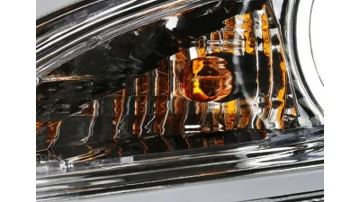 Spec-D Projector Headlights w/ LED Light Strip (Chrome Housing/Clear Lens) Mazda 3 2010-2013                                     - 2LHP-MZ310-TM - Image 4