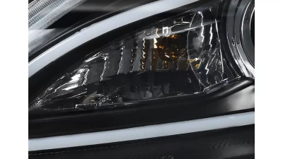 Spec-D Projector Headlights w/ LED Light Strip (Matte Black Housing/Clear Lens) Mazda 3 2010-2013                                     - 2LHP-MZ310JM-TM - Image 4