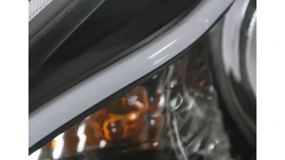 Spec-D Projector Headlights w/ LED Light Strip (Matte Black Housing/Clear Lens) Mazda 3 2010-2013                                     - 2LHP-MZ310JM-TM - Image 5