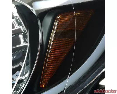 Spec-D Projector Headlights w/ LED Light Strip (Matte Black Housing/Clear Lens) Mazda 3 2010-2013 - 2LHP-MZ310JM-TM