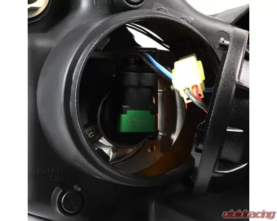 Spec-D Projector Headlights w/ LED Light Strip (Matte Black Housing/Clear Lens) Mazda 3 2010-2013 - 2LHP-MZ310JM-TM