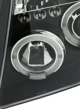 Spec-D Dual Halo Projector Headlights (Matte Black Housing/Clear Lens) Nissan Frontier | Pathfinder 2005-2008                                     - 2LHP-PATH05JM-TM - Image 4