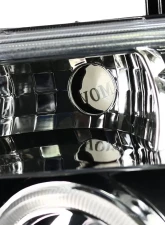 Spec-D Dual Halo Projector Headlights (Matte Black Housing/Clear Lens) Nissan Frontier | Pathfinder 2005-2008                                     - 2LHP-PATH05JM-TM - Image 5