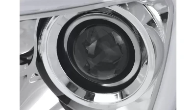 Spec-D Switchback LED C-Bar Projector Headlights (Chrome Housing/Clear Lens) Dodge Ram 2006-2009                                     - 2LHP-RAM06-G2-TM - Image 3