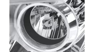 Spec-D Switchback LED C-Bar Projector Headlights (Chrome Housing/Clear Lens) Dodge Ram 2006-2009                                     - 2LHP-RAM06-G2-TM - Image 4