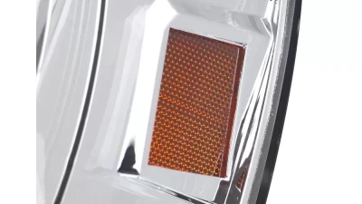 Spec-D Switchback LED C-Bar Projector Headlights (Chrome Housing/Clear Lens) Dodge Ram 2006-2009                                     - 2LHP-RAM06-G2-TM - Image 5