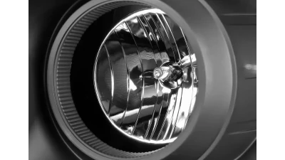 Spec-D Switchback LED C-Bar Projector Headlights (Matte Black Housing/Clear Lens) Dodge Ram 2006-2009                                     - 2LHP-RAM06JM-G2-TM - Image 4