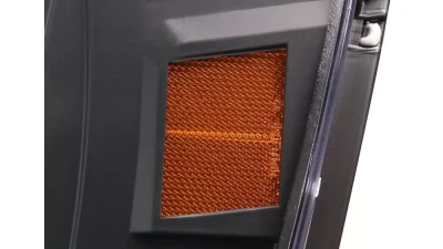 Spec-D Switchback LED C-Bar Projector Headlights (Matte Black Housing/Clear Lens) Dodge Ram 2006-2009                                     - 2LHP-RAM06JM-G2-TM - Image 5