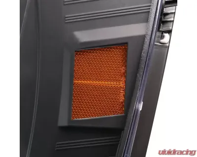 Spec-D Switchback LED C-Bar Projector Headlights (Matte Black Housing/Clear Lens) Dodge Ram 2006-2009 - 2LHP-RAM06JM-G2-TM