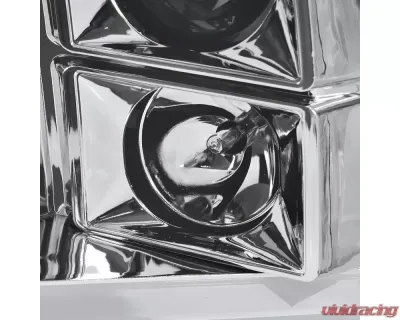 Spec-D LED C-Bar Projector Headlights (Chrome Housing/Clear Lens) Ram 1500 | 2500 | 3500 2009-2024 - 2LHP-RAM09-G2-TM