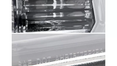 Spec-D LED C-Bar Projector Headlights (Chrome Housing/Clear Lens) Ram 1500 | 2500 | 3500 2009-2024                                     - 2LHP-RAM09-G2-TM - Image 6