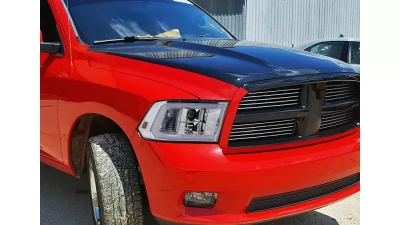 Spec-D LED C-Bar Projector Headlights (Chrome Housing/Clear Lens) Ram 1500 | 2500 | 3500 2009-2024                                     - 2LHP-RAM09-G2-TM - Image 10