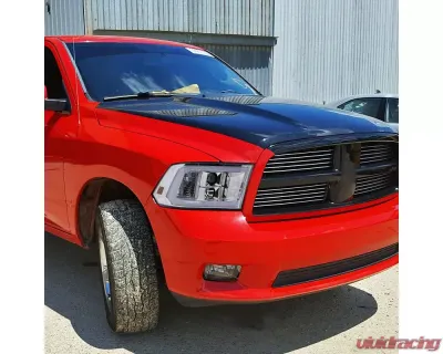 Spec-D LED C-Bar Projector Headlights (Chrome Housing/Clear Lens) Ram 1500 | 2500 | 3500 2009-2024 - 2LHP-RAM09-G2-TM